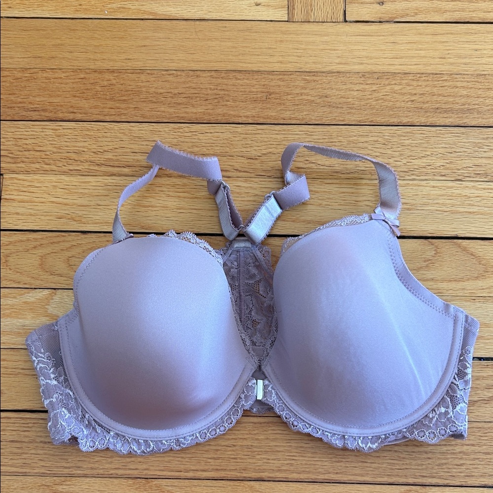 Adore Me Lace Trimmed Bra in Taupe
